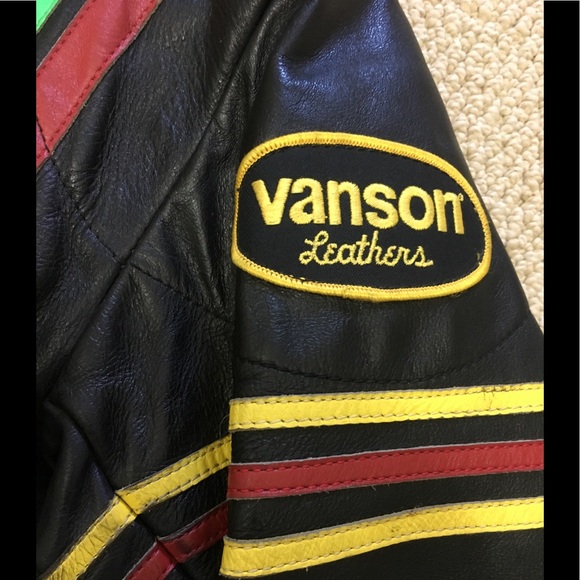 SOLD- VANSON LEATHERS MOTORCYCLE JACKET SIZE 44 - Picture 13 of 16